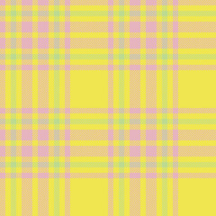 Plaid seamless pattern. Check fabric texture. Vector textile print.