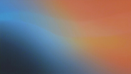 Obraz premium Serene Blue to Orange Gradient