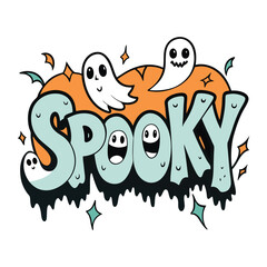  happy halloween spooky vibe t shirt design vector