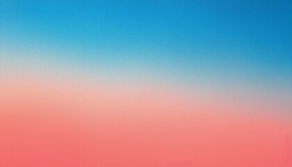 Fototapeta premium Serene Blue to Coral Gradient