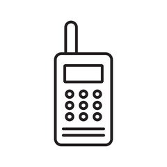 Walkie talkie icon Simple thin outline