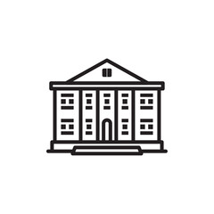 Campus icon Simple thin outline
