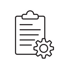 Compile icon Simple thin outline