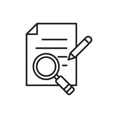 Defining icon Simple thin outline