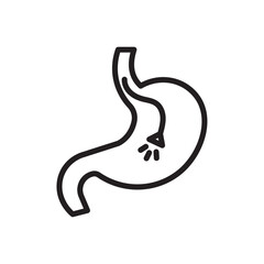 Fototapeta premium Endoscopy icon Simple thin outline