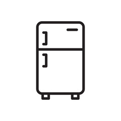 Fridge icon Simple thin outline