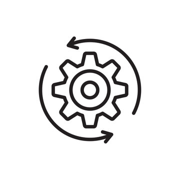 Implementation icon Simple thin outline