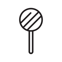 Lollypop icon Simple thin outline
