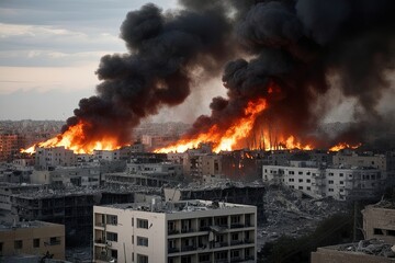 Decimation of Urban Areas: Flames, Explosions, and Failing Infrastructure in Times of Conflict and Emergency