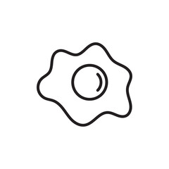 Omelet icon Simple thin outline