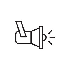 Spotlight icon Simple thin outline