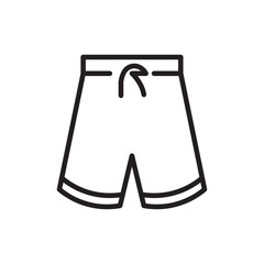 Swim shorts icon Simple thin outline