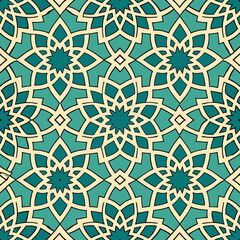 islamic pattern background on white background
