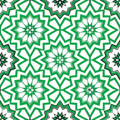 islamic pattern background on white background