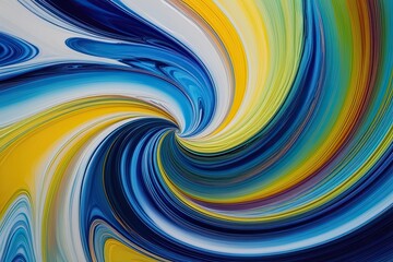 Obraz premium Dynamic Oil Texture Swirl on Frosted Canvas Background