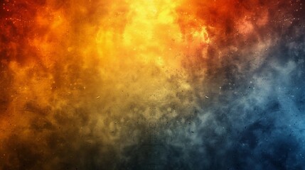 Obraz premium A smooth gradient background blending from warm orange to cool blue tones, perfect for designs that require a subtle transition.