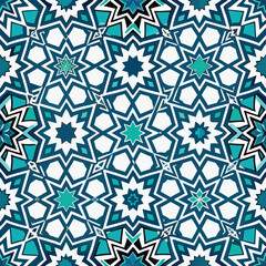 islamic pattern background on white background