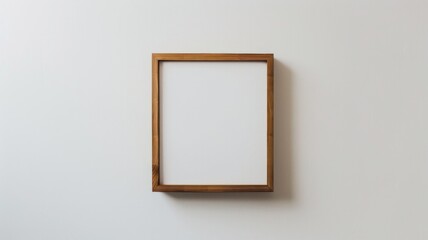 aspect ration photo frame mockup with a white background. AI Generative