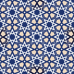 Fototapeta premium islamic pattern background on white background