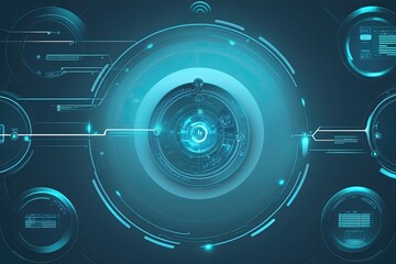 Obraz premium Innovative Ovals and Gradients Showcasing Advanced Patient Monitoring Technology