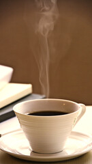 コーヒーから立ち上る湯気