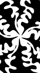 hand drawn black abstract pattern 