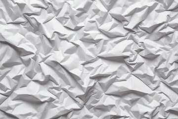 Crumpled White Paper Texture Background for Vintage and Modern Design