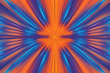 Obraz premium Sleek Border with Radiant Echo: Vibrant Orange-Blue-Purple Gradient Patterns for Promotional Banners and Digital Design