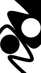 hand drawn black abstract pattern 