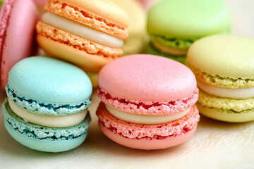 Elegant Macaron Dessert Collection for Culinary Art, Food Photography, and Celebration-Themed Design Projects &ndash; Ideal for Bakeries, Caf&eacute;s, and Gourmet Marketing