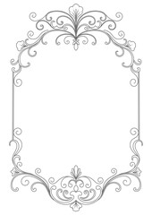 classic frame Beautiful decoration, book decoration, vintage vector calligraphic message board.