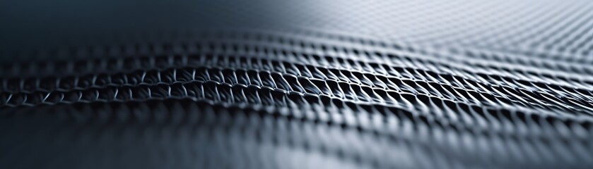 Abstract Pattern of Intertwined Silver Wires