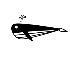 icon of a swimming whale