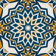 islamic pattern background on white background