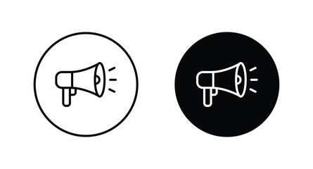 Obraz premium Megaphone icon set. Loudspeaker Symbol vector 