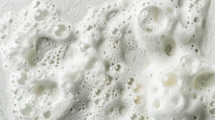 Different white soap foam textures isolated on clean white or transparent backgrounds. Fresh and dynamic, ideal for vibrant designs