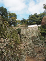 備中松山城の石垣