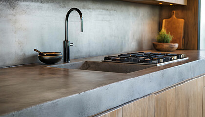 Minimalist and unique interior design in the house