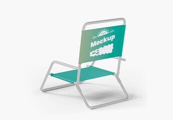 Beach Chair Mockup - Back View - Powered by Adobe