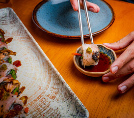 Degustación de comida Japonesa