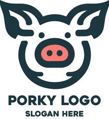 pork logo illustration