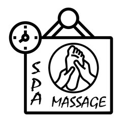 spa Line Icon