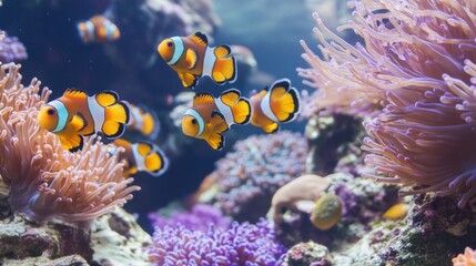 Obraz premium Underwater Splendor: Coral Reefs and Tropical Fish in 4K UHD