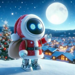 Mini ai robot santa claus