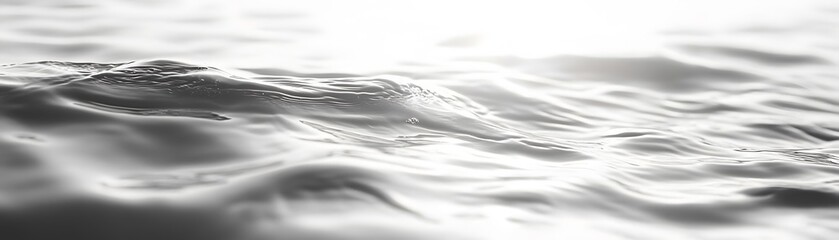 Abstract Monochromatic Image of Rippling Water