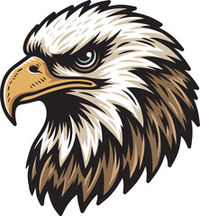 Eagle head logo design art