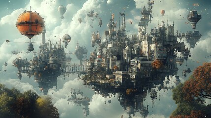 Explore floating cities with stunning hot air balloons