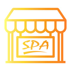 spa Line Gradient Icon