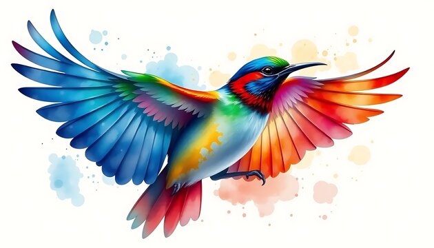 vector illustration of a colorful parrot