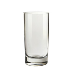 Empty Tall Glass Isolated on White Background  on transparent background